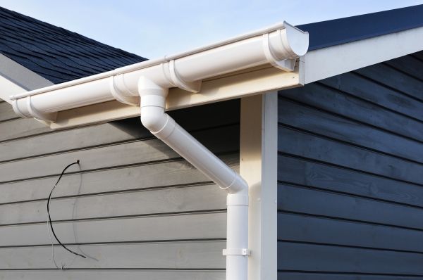 PVC Rain Gutter Installation in Fayetteville